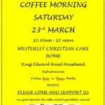Westerley Coffee Morning 23rd March