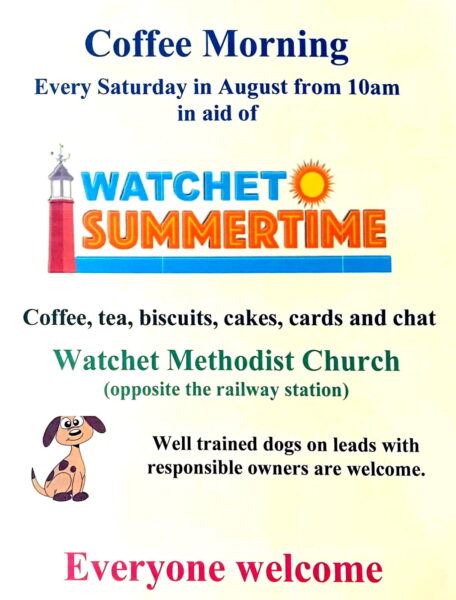 Watchet Coffee Mornings in August