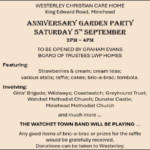 Westerley Garden Party Saturday 5th September